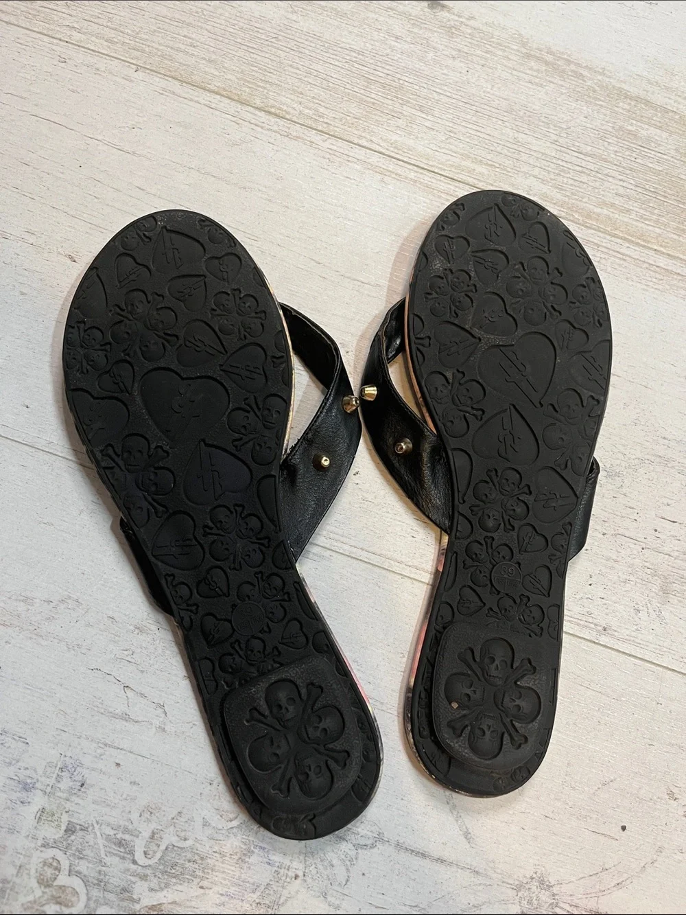 Rare Iron Fist Cheetah Face Studded Sandals Size 8